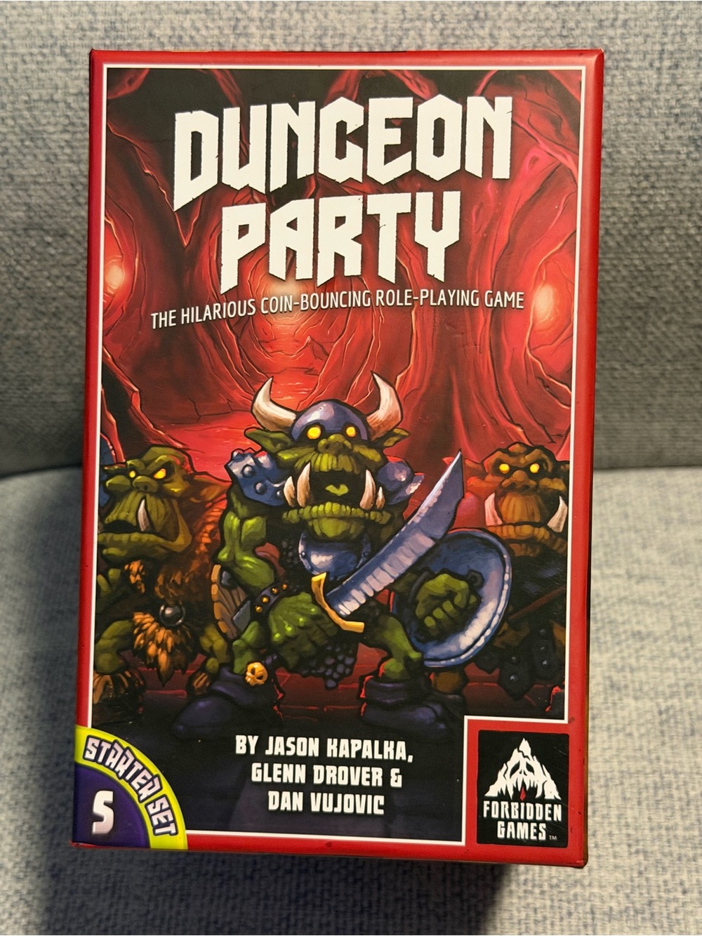 Dungeon Party Card Game - Red Illustrated Box